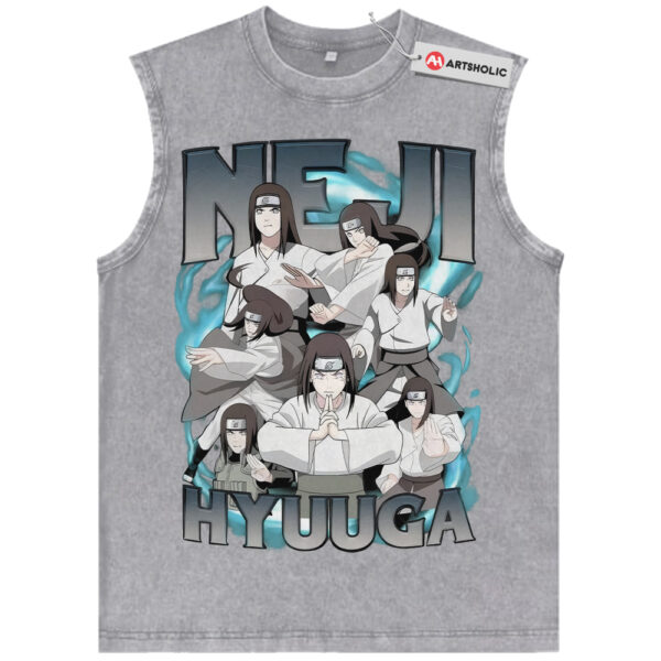 Neji Hyuga Tank Top, Naruto Tank Top, Anime Tank Top, Vintage Tank Top