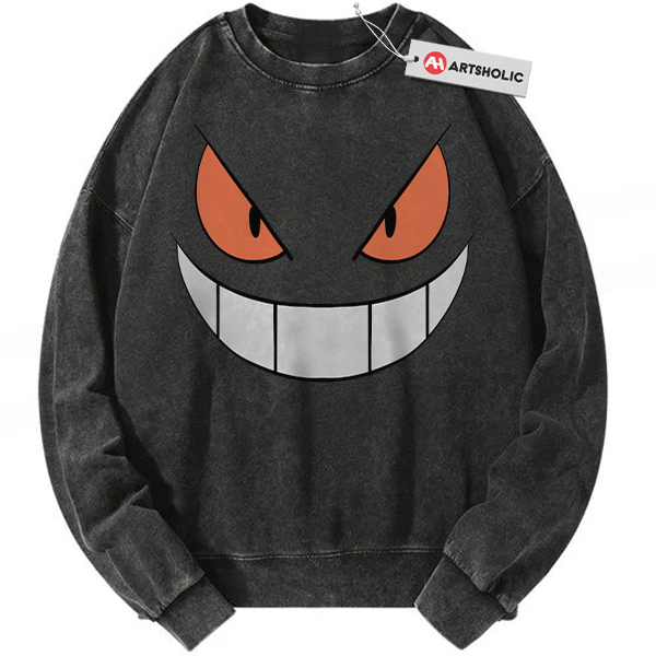 Gengar Sweatshirt, Pokemon Sweatshirt, Anime Sweatshirt, Vintage Sweatshirt
