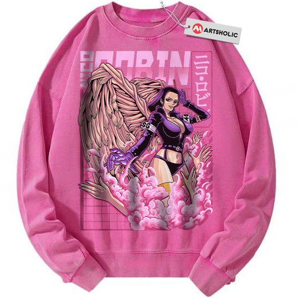 Nico Robin Sweatshirt, One Piece Sweatshirt, Anime Sweatshirt, Vintage Sweater
