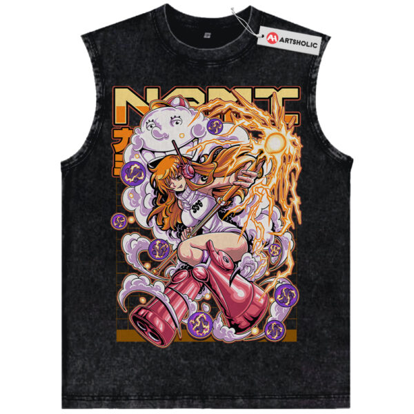 Nami Tank Top, One Piece Tank Top, Anime Tank Top, Vintage Tank Top