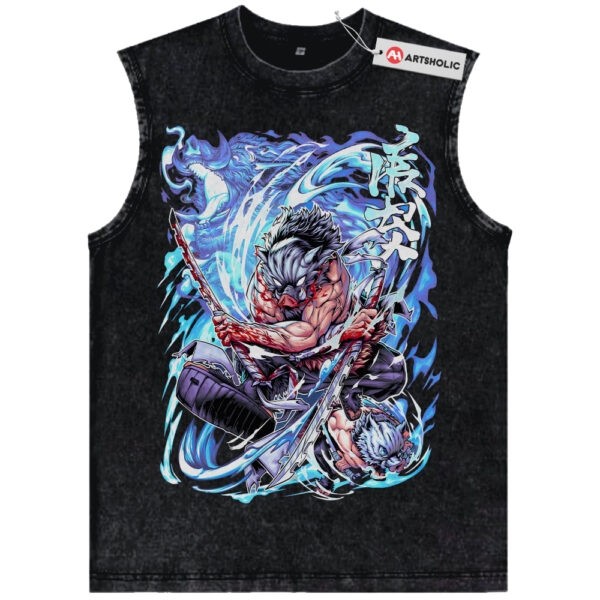 Inosuke Hashibira Tank Top, Demon Slayer Tank Top, Anime Tank Top, Vintage Tank Top