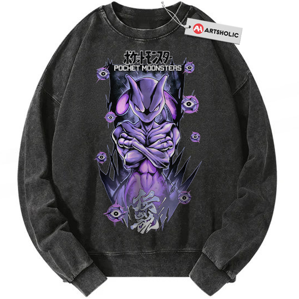 Mewtwo Sweatshirt, Pokemon Sweatshirt, Anime Sweatshirt, Vintage Sweater