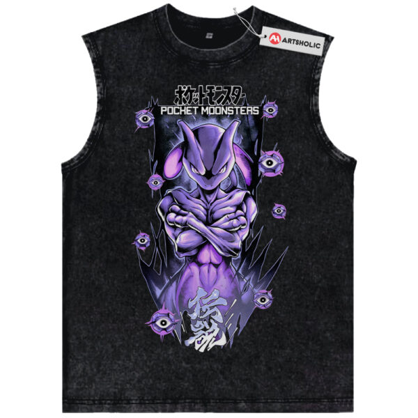 Mewtwo Tank Top, Pokemon Tank Top, Anime Tank Top, Vintage Tank Top