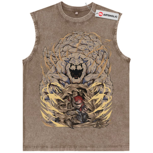 Gaara Tank Top, Shukaku Tank Top, Naruto Tank Top, Anime Tank Top, Vintage Tank Top