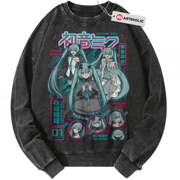 Hatsune Miku Sweatshirt, Anime Sweatshirt, Vintage Sweater