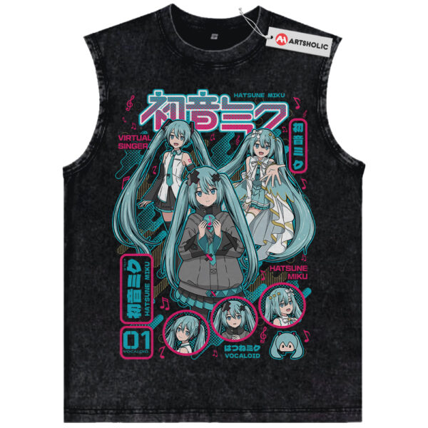 Hatsune Miku Tank Top, Anime Tank Top, Vintage Tank Top