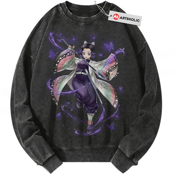 Shinobu Kocho Sweatshirt, Demon Slayer Sweatshirt, Anime Sweatshirt, Vintage Sweater