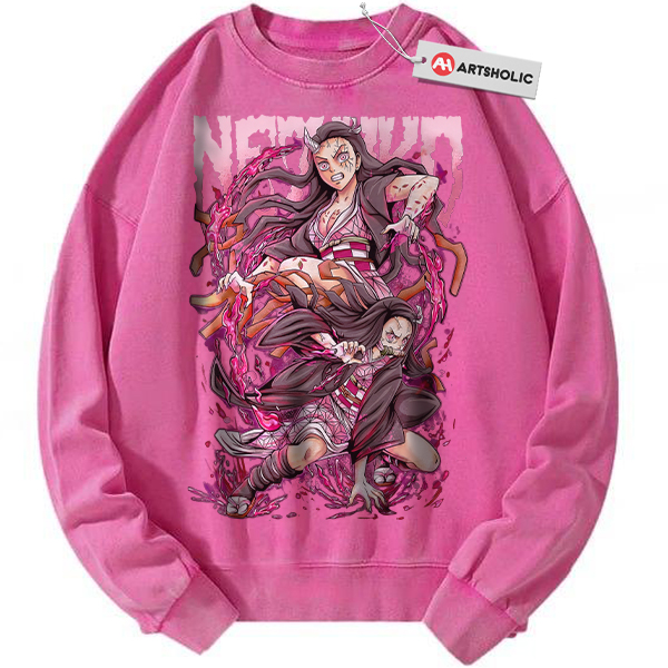 Nezuko Kamado Sweatshirt, Demon Slayer Sweatshirt, Anime Sweatshirt, Vintage Sweater