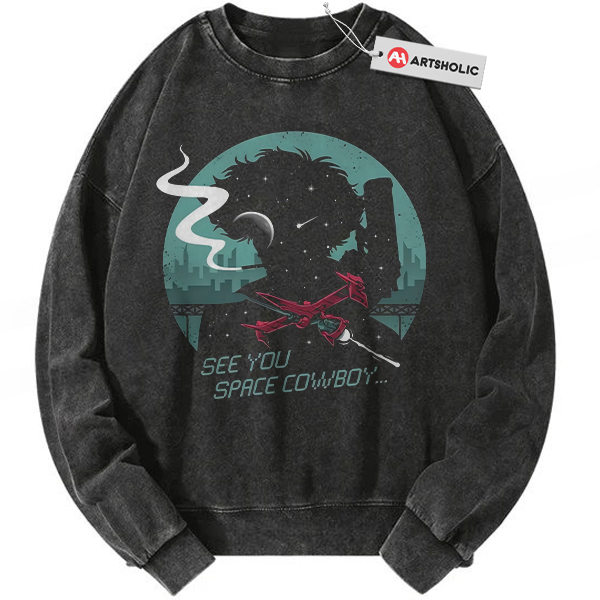Spike Spiegel Sweatshirt, Cowboy Bebop Sweatshirt, Anime Sweatshirt, Vintage Sweatshirt