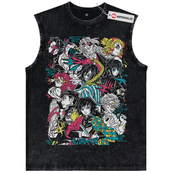 Hashira Tank Top, Demon Slayer Tank Top, Anime Tank Top, Vintage Tank Top
