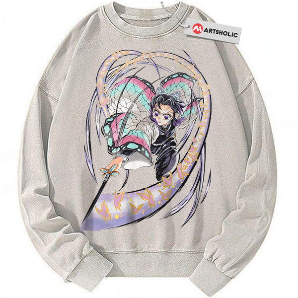 Shinobu Kocho Sweatshirt, Demon Slayer Sweatshirt, Anime Sweatshirt, Vintage Sweatshirt