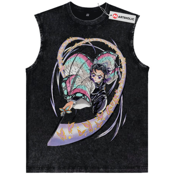 Shinobu Kocho Tank Top, Demon Slayer Tank Top, Anime Tank Top, Vintage Tank Top