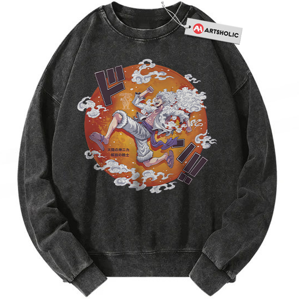 Monkey D Luffy Sweatshirt, One Piece Sweatshirt, Anime Sweatshirt, Vintage Sweatshirt