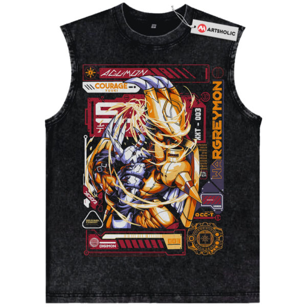WarGreymon Tank Top, Digimon Tank Top, Anime Tank Top, Vintage Tank Top