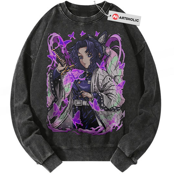 Shinobu Kocho Sweatshirt, Demon Slayer Sweatshirt, Anime Sweatshirt, Vintage Sweater