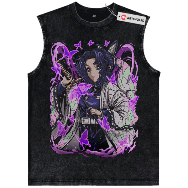 Shinobu Kocho Tank Top, Demon Slayer Tank Top, Anime Tank Top, Vintage Tank Top