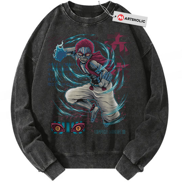 Akaza Sweatshirt, Demon Slayer Sweatshirt, Anime Sweatshirt, Vintage Sweatshirt