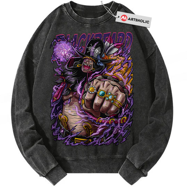 Blackbeard Sweatshirt, Marshall D Teach Sweatshirt, One Piece Sweatshirt, Anime Sweatshirt, Vintage Sweatshirt