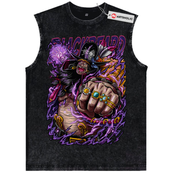 Blackbeard Tank Top, Marshall D Teach Tank Top, One Piece Tank Top, Anime Tank Top, Vintage Tank Top