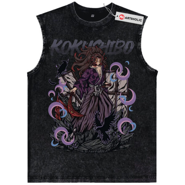 Kokushibo Tank Top, Demon Slayer Tank Top, Anime Tank Top, Vintage Tank Top