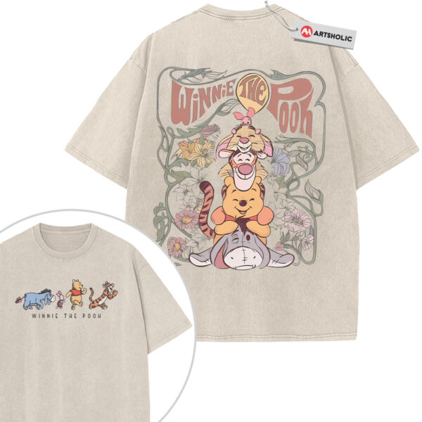 Eeyore Shirt, Tigger Shirt, Rabbit Shirt, Piglet Shirt, Winnie the Pooh Shirt, Animated Shirt, Vintage T-Shirt 2-Sided