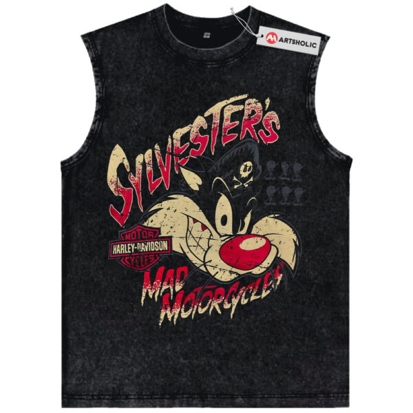 Sylvester Tank Top, Looney Tunes Tank Top, Animated Tank Top, Vintage Tank Top