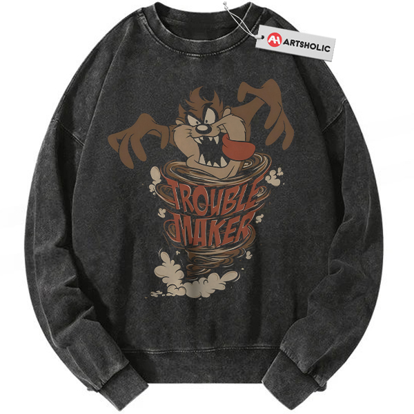 Tasmanian Devil Sweatshirt, Looney Tunes Sweatshirt, Animated Sweatshirt, Vintage Sweatshirt
