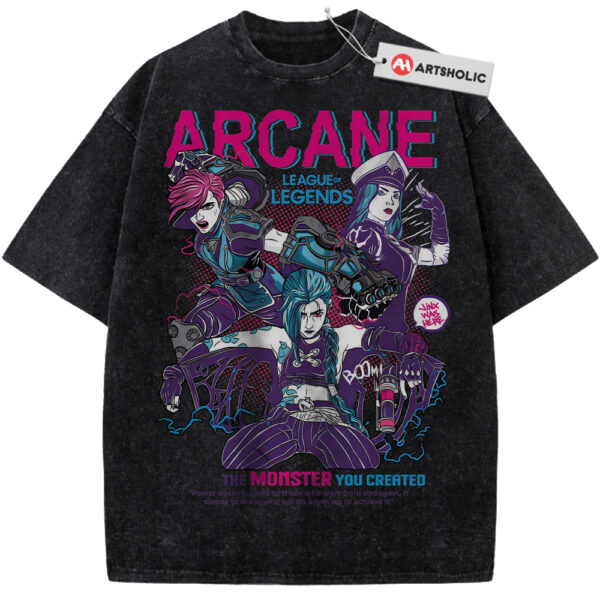 Arcane Shirt, League of Legends Shirt, Animated Shirt, Vintage T-Shirt