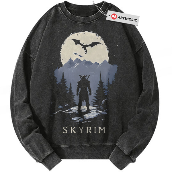 The Elder Scrolls V: Skyrim Sweatshirt, Game Sweatshirt, Vintage Sweater