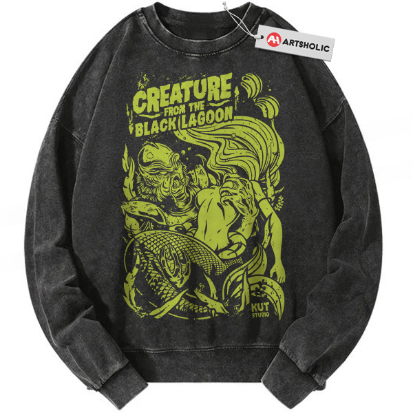 Gill-man Sweatshirt, Creature from the Black Lagoon Sweatshirt, Horror Movie Sweatshirt, Halloween Sweatshirt, Vintage Sweater