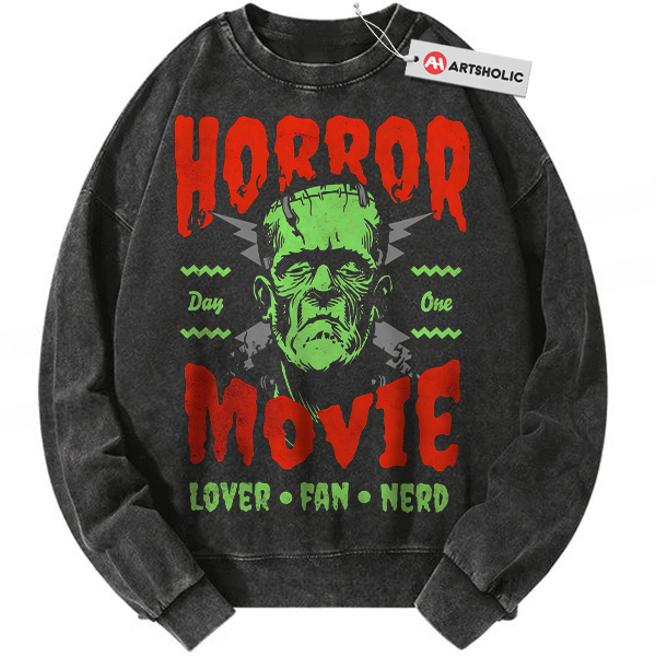 Frankenstein Sweatshirt, Horror Movie Sweatshirt, Halloween Sweatshirt, Vintage Sweater