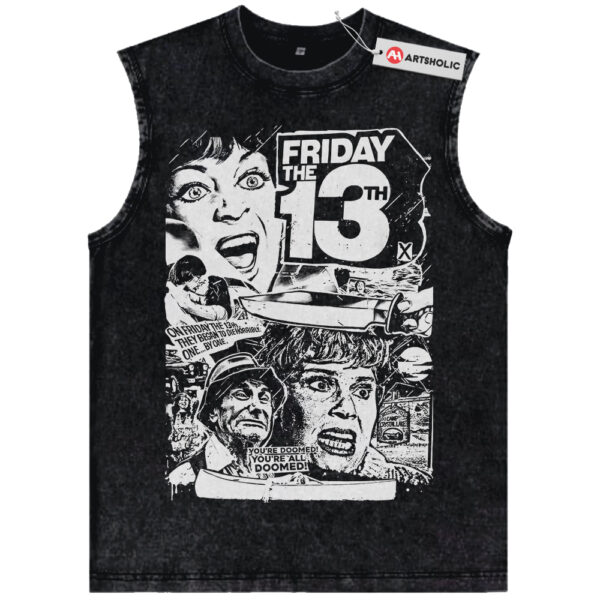 Friday the 13th Tank Top, Horror Movie Tank Top, Halloween Tank Top, Vintage Tank Top