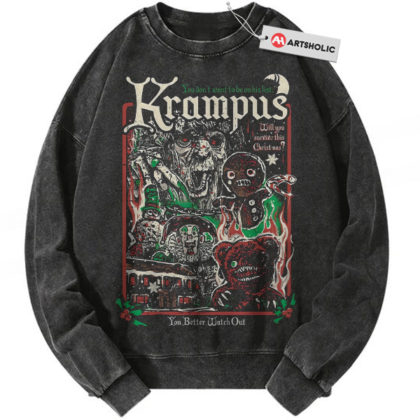Krampus Sweatshirt, Horror Movie Sweatshirt, Halloween Sweatshirt, Vintage Sweater