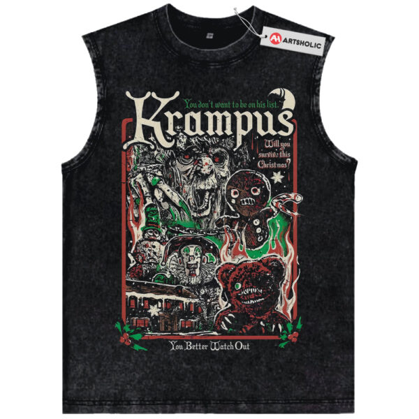 Krampus Tank Top, Horror Movie Tank Top, Halloween Tank Top, Vintage Tank Top