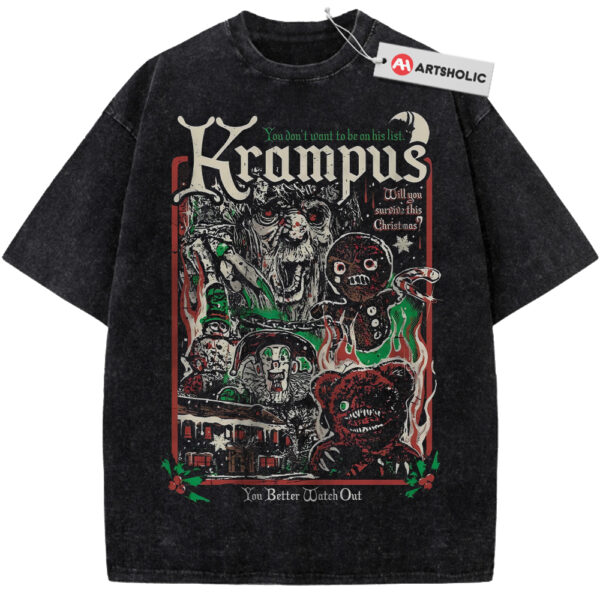 Krampus Shirt, Horror Movie Shirt, Halloween Shirt, Vintage Tee