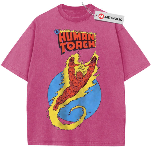 Human Torch Shirt, The Fantastic Four Shirt, Marvel Comics Shirt, Vintage Tee