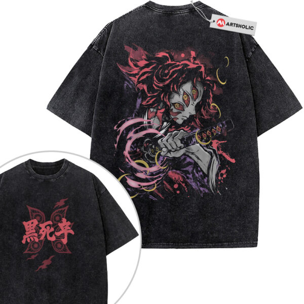 Kokushibo Shirt, Demon Slayer Shirt, Anime Shirt, Vintage T-Shirt 2-Sided