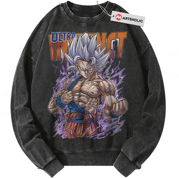 Ultra Instinct Son Goku Sweatshirt, Dragon Ball Sweatshirt, DBZ Sweatshirt, Anime Sweatshirt, Vintage Sweatshirt