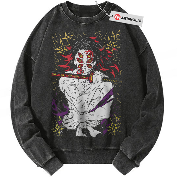 Kokushibo Sweatshirt, Demon Slayer Sweatshirt, Anime Sweatshirt, Vintage Sweatshirt