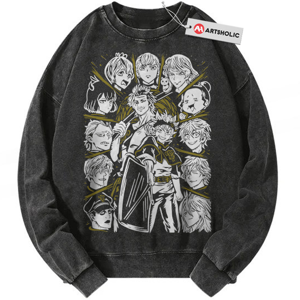 Black Clover Sweatshirt, Anime Sweatshirt, Vintage Sweatshirt