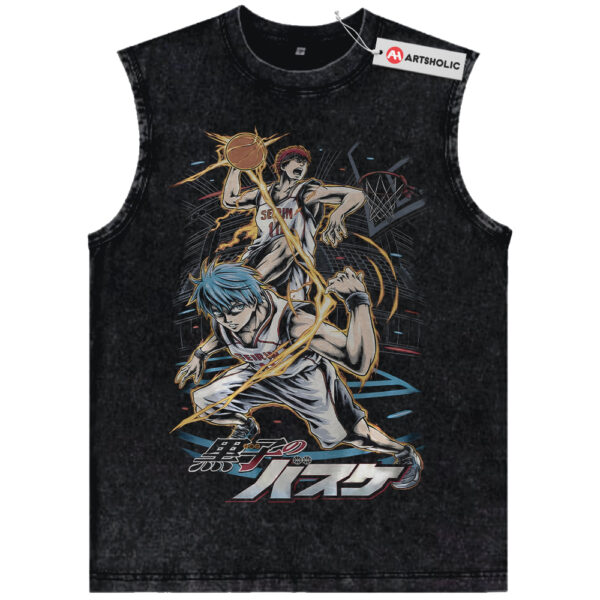 Tetsuya Kuroko Tank Top, Taiga Kagami Tank Top, Kuroko's Basketball Tank Top, Anime Tank Top, Vintage Tank Top