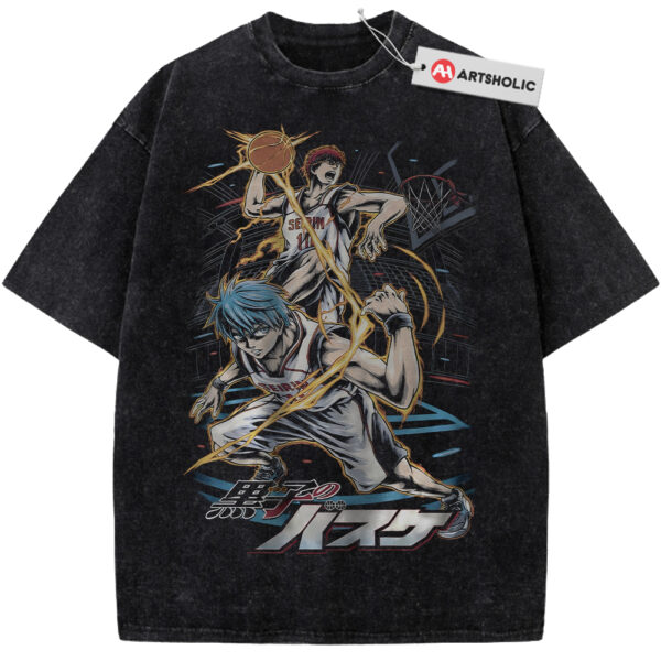Tetsuya Kuroko Shirt, Taiga Kagami Shirt, Kuroko's Basketball Shirt, Anime Shirt, Vintage Tee