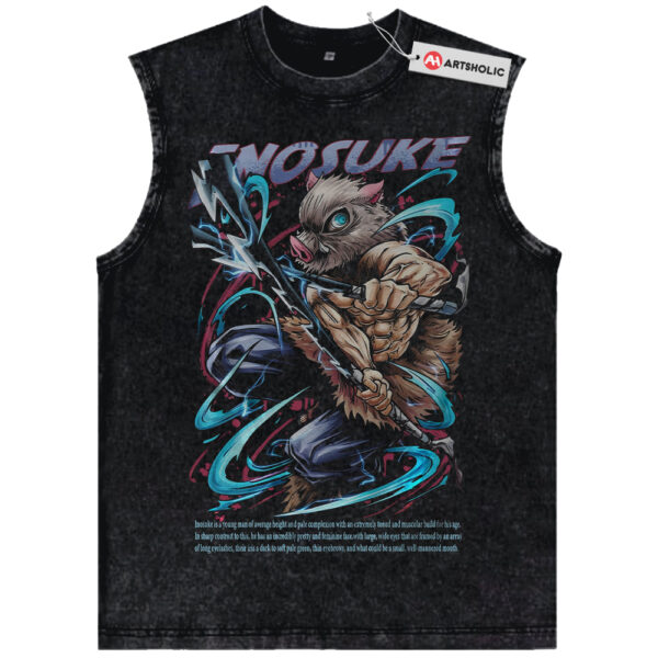 Inosuke Hashibira Tank Top, Demon Slayer Tank Top, Anime Tank Top, Vintage Tank Top