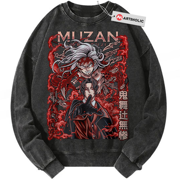 Muzan Kibutsuji Sweatshirt, Demon Slayer Sweatshirt, Anime Sweatshirt, Vintage Sweatshirt