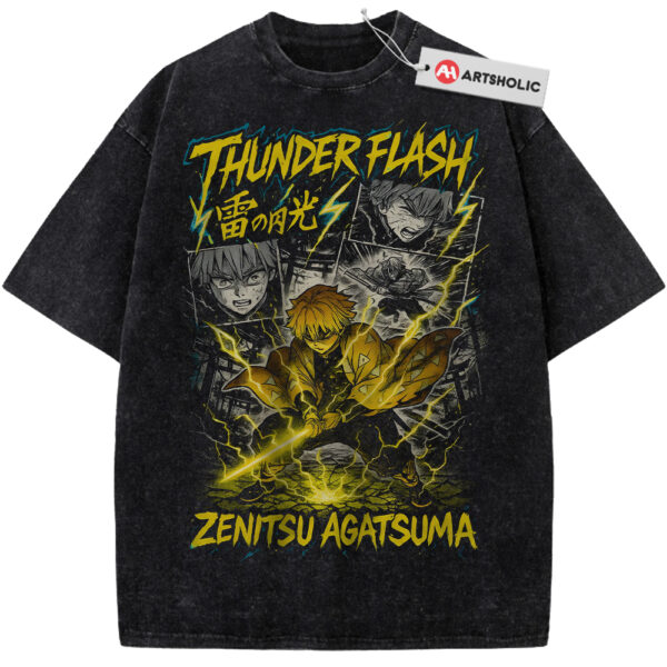 Zenitsu Agatsuma Shirt, Demon Slayer Shirt, Anime Shirt, Vintage Tee