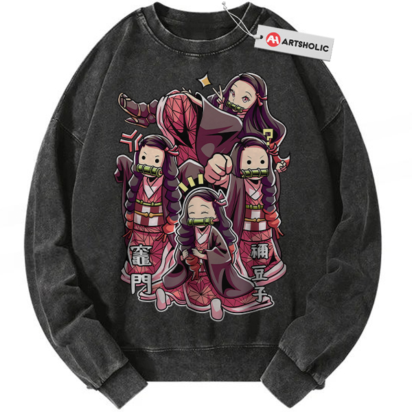 Nezuko Kamado Sweatshirt, Demon Slayer Sweatshirt, Anime Sweatshirt, Vintage Sweatshirt
