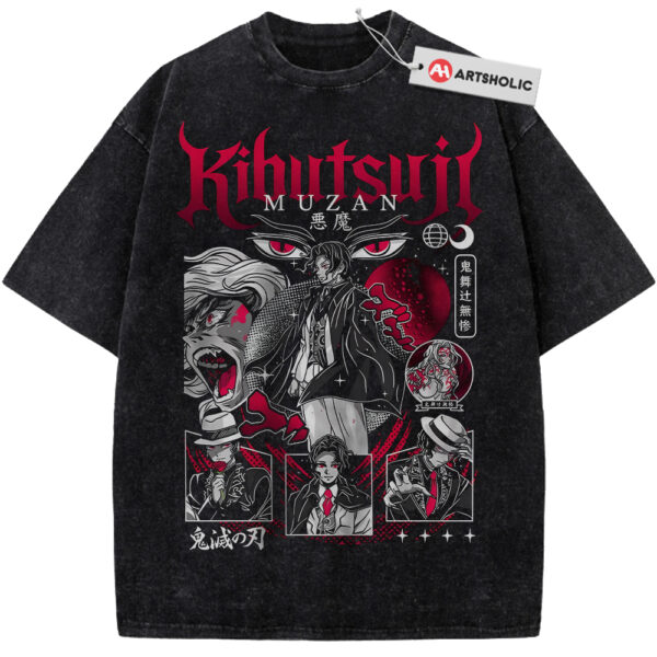 Muzan Kibutsuji Shirt, Demon Slayer Shirt, Anime Shirt, Vintage T-Shirt