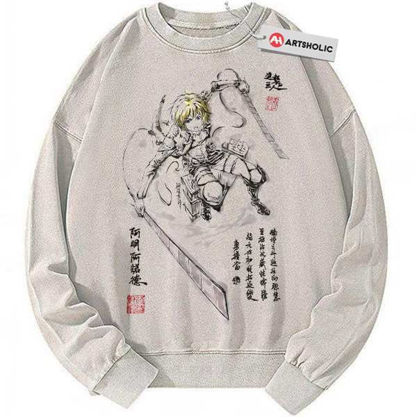 Armin Arlert Sweatshirt, Attack On Titan, AOT Sweatshirt, Anime Sweatshirt, Vintage Sweatshirt