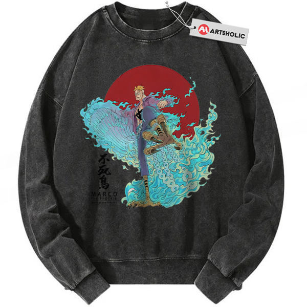Marco Sweatshirt, One Piece Sweatshirt, Anime Sweatshirt, Vintage Sweatshirt