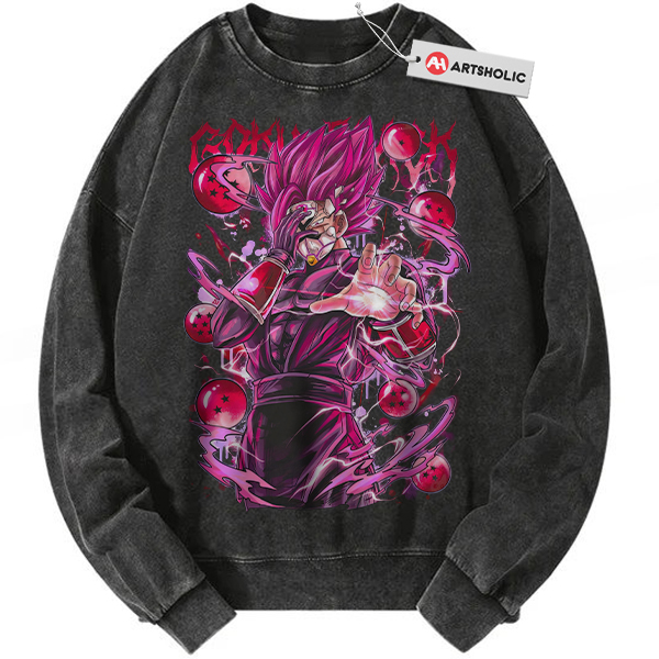 Goku Black Sweatshirt, Dragon Ball Sweatshirt, DBZ Sweatshirt, Anime Sweatshirt, Vintage Sweatshirt